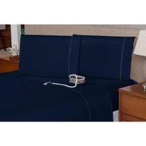 1 Fronha com Ponto Palito 70cmx50cm Percal Flex 400 Fios Toque Acetinado