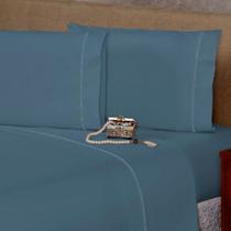 1 Fronha com Ponto Palito 90cm x 50cm Percal Flex 400 Fios Macio