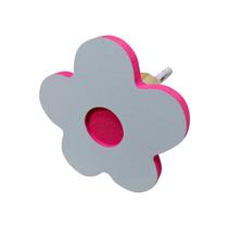 1 Gancho de Parede de FLOR MDF 6mm borda colorida 1 Gancho de Parede de FLOR MDF 6mm borda colorida