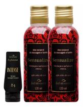 1 Gel Lubrificante Intense + 2 Óleo Corporal para Massagem Sensual 1 Gel Lubrificante Intense + 2 Óleo Corporal para Massagem Sensual