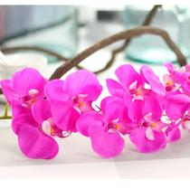 1 Haste De Orquídea Artificial Silicone 69Cm - Pink