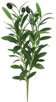 1 haste Galho Planta Artificial oliveira Olivas Verde 45cm 1 haste Galho Planta Artificial oliveira Olivas Verde 45cm