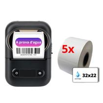 1 Impressora Xd-210 + 5 Rolos Etiquetas 32x22 Prova D'água 1 Impressora Xd-210 + 5 Rolos Etiquetas 32x22 Prova D'água