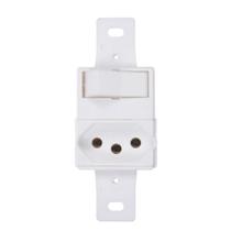 1 Interruptor Simples 10A 250V~ + 1 Tomada 2P+T 20A 250V~ Tramontina