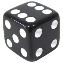 1 Jogo De Dado 26mm (2,6cm) EJ Games Euclides Jordão - Preto 1 Jogo De Dado 26mm (2,6cm) EJ Games Euclides Jordão - Preto