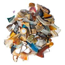 1 kg Cascalho Chapa de Agata Polida M de 20 a 50mm Tipo B