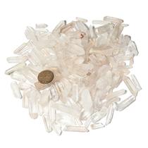 1 kg Cristal Pontas Lemuria pra Orgonite Fino Pequeno 5x25mm