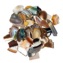 1 kg de Cascalho Chapa de Ágata Polida Tipo B - Tamanhos de 30 a 70mm