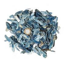 1 Kg de Cascalho de Cianita Azul Natural em Canudos para Fabricação de Orgonites e Mandalas