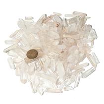 1 kg de Cristal de Quartzo Lemúria para Orgonite - Fino Pequeno - 5x25mm - Ideal para Meditação e Mandalas