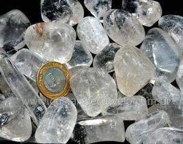 1 kg de Cristal de Quartzo Transparente Rolado - Pedra G 30 a 45mm Tipo C 1 kg de Cristal de Quartzo Transparente Rolado - Pedra G 30 a 45mm Tipo C