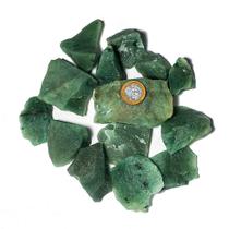 1 kg de Pedras Brutas de Quartzo Verde Cristal - Tamanho Médio - Classe A