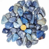 1 kg de Quartzo Azul Celeste - Pedra Natural Rolada de 20 a 35mm - Classe B