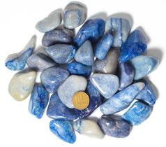 1 kg de Quartzo Azul Celeste Rolado - Pedra Natural de 30 a 45mm - Classe B 1 kg de Quartzo Azul Celeste Rolado - Pedra Natural de 30 a 45mm - Classe B