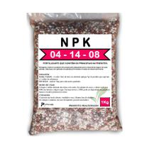 1 Kg - Fertilizante Adubo NPK - 04-14-08 - Para Plantas - Vanguard