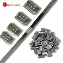 1 Kg Grampo Selo Metálico Fitas Arquear Pp De 10, 13 Ou 16mm 1 Kg Grampo Selo Metálico Fitas Arquear Pp De 10, 13 Ou 16mm