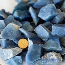 1 kg Pedra Bruto Pra Orgonite Cascalho com 5 cm Quartzo Azul