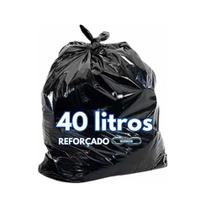 1 Kg Saco De Lixo Reforcado Saco Preto 40L 1 Kg Saco De Lixo Reforcado Saco Preto 40L