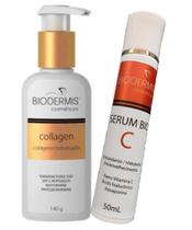 1 kit 1 Gel Collagen 200ml e 1 Serum C 50ml Biodermis