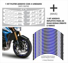 1 Kit Adesivo Ploter + 1 Kit Refletivo - Gsr 750 Suzuk
