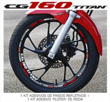1 Kit Adesivo Refletivo + 1 Kit Adesivo Ploter Cg 160 Titan