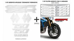 1 Kit Adesivos Cromados + 1 Kit Ploter Suzuki Gsr 750 1 Kit Adesivos Cromados + 1 Kit Ploter Suzuki Gsr 750