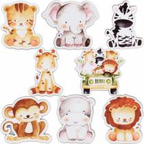 1 Kit Aplique Mdf Safari Cut Jeep Colorido Crochê 8 Peças 1 Kit Aplique Mdf Safari Cut Jeep Colorido Crochê 8 Peças