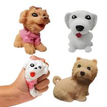 1. Kit Brinquedos Fofy Dog Macio Squishies de Apertar - Cachorrinhos Antistress Divertidos