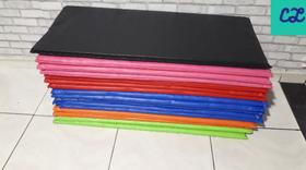 1* kit com 15 colchonetes coloridos para exercício 90x40x2