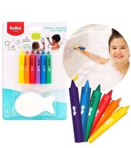 1 Kit Diversão Hora do Banho Risque e Apague com Esponja - Buba 1 Kit Diversão Hora do Banho Risque e Apague com Esponja - Buba