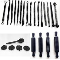 1 Kit Estecas + 1 Cortador Carretilha + 4 Rolos