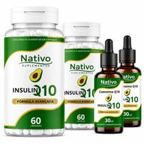1 kit inslulinq10 2 pote 60 cápsulas e 2 frasco 30ml