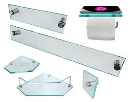 1 Kit para banheiro Diamante 6 peças 1 Kit para banheiro Diamante 6 peças