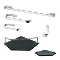 1 Kit para banheiro Ônix 02 Diamante 1 Kit para banheiro Ônix 02 Diamante