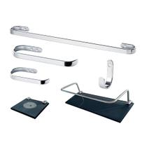 1 Kit Para Banheiro Ônix 2 fumê 1 Kit Para Banheiro Ônix 2 fumê