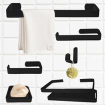 1 Kit Para Banheiro Quadrado Com Ps Marin