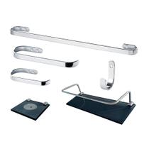 1 kit para banheiro VENEZA 01 reto (6 peças) 1 kit para banheiro VENEZA 01 reto (6 peças)