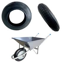1 Kit Pneu e Câmara de Ar 3.258 para Carrinho de Mão, Alta Resistência e Desempenho para Obras e Jardinagem 1 Kit Pneu e Câmara de Ar 3.258 para Carrinho de Mão, Alta Resistência e Desempenho para Obras e Jardinagem