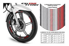 1 Kit Refletivo + 1 Kit Ploter Adesivos- Honda Cg 150 Titan 1 Kit Refletivo + 1 Kit Ploter Adesivos- Honda Cg 150 Titan