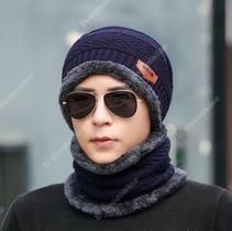 1 Kit Touca De Frio Gorro Forrada E Com Cachecol Gola De Lã 1 Kit Touca De Frio Gorro Forrada E Com Cachecol Gola De Lã