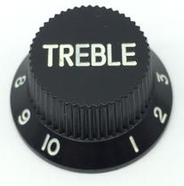 1 Knob Plástico TREBLE guitarra strato PST PRETO Unidade