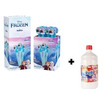 1 Lança Bolha Espada De Sabão Frozen Bubble Stick Com Refil