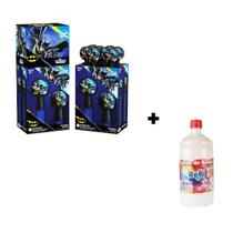 1 Lança Bolha Espada De Sabão Herói Batman Bubble Stick Com Refil