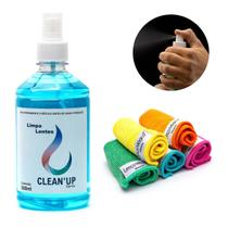 1 Limpa Lentes Oculos 500ml + 5 Lenço Mágico Master Original
