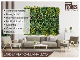 1 m² Jardim Vertical artificial linha luxo volumoso pronto para uso fácil instalação proteção UV - Decora Flores Artificiais