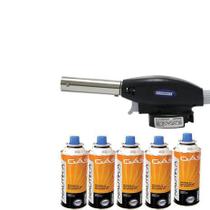 1 Maçarico Portátil culinário Ferimte MA54 + 5 Latas Nautika 227g 1 Maçarico Portátil culinário Ferimte MA54 + 5 Latas Nautika 227g