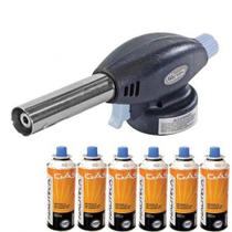 1 Maçarico Western 6019 + 6 carga Nautika 227g 1 Maçarico Western 6019 + 6 carga Nautika 227g