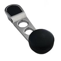 1 Manivela Reguladora Vidro Esportiva Cromada E Preta Fusca