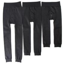 1 Meia Calça Térmica Infantil Flanelada Masculina 2 a 12 anos fleece Sem Pé inverno frio