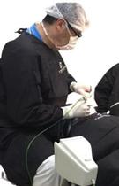 1 Mini Kit de Paramentação de Cirurgia Odontologica tecido Campo e Capote Cirúrgico ( Preto ).